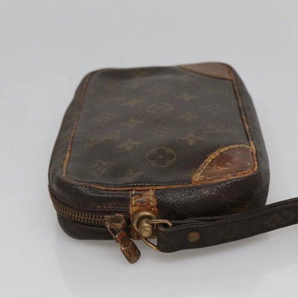 LOUIS VUITTON Monogram Marly Dragonne PM Clutch Bag - Picture 4 of 16